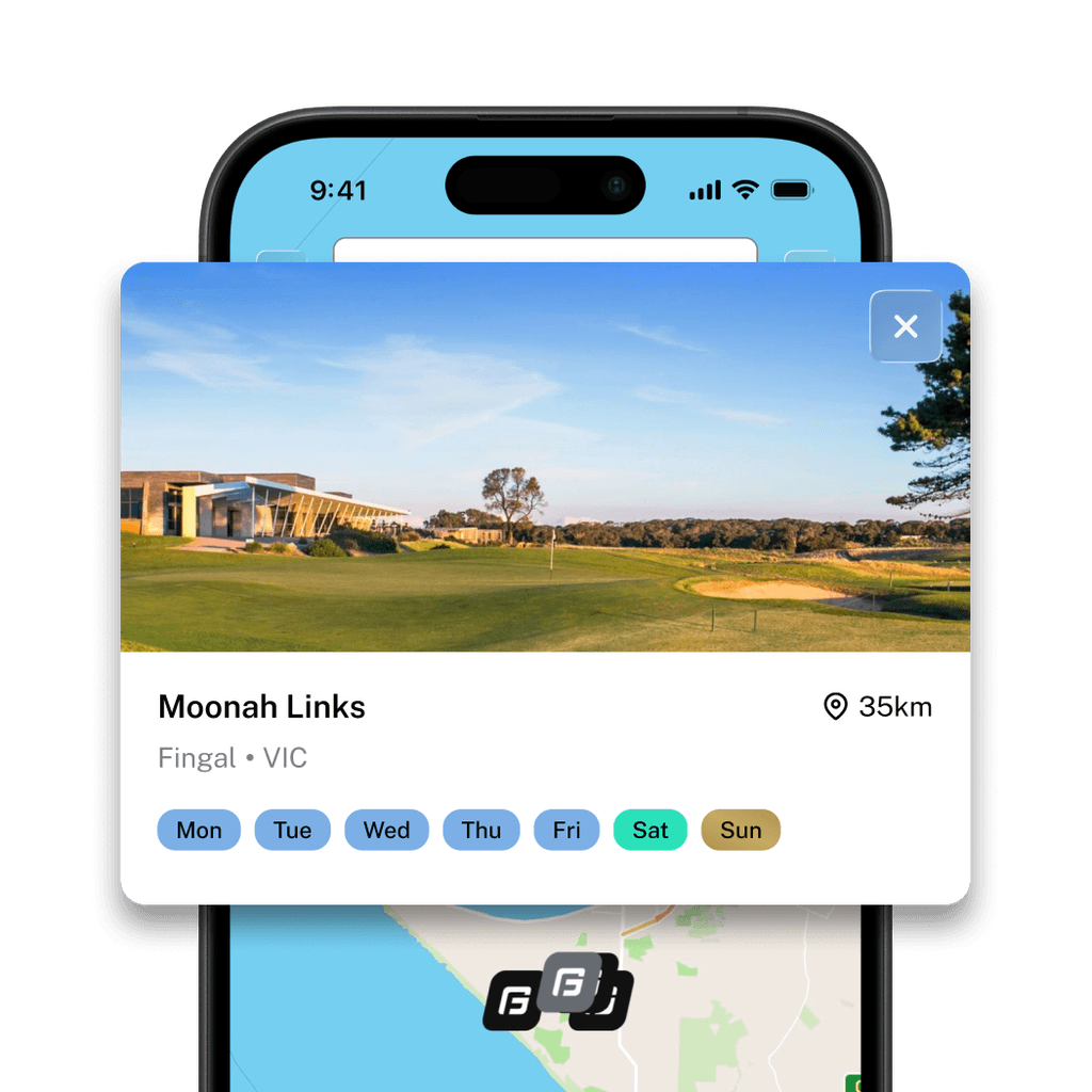 Explore Courses — Future Golf app